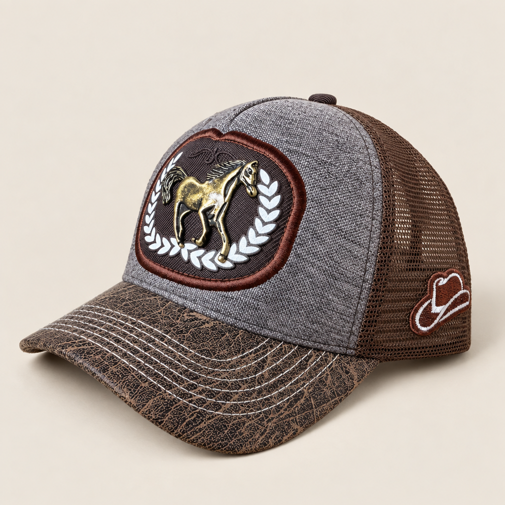 Gorra Caballo Marrón